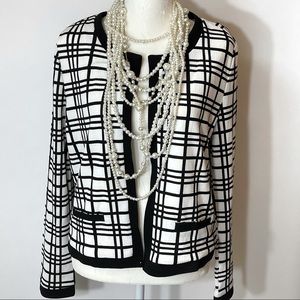 Chic Black & White Blazer